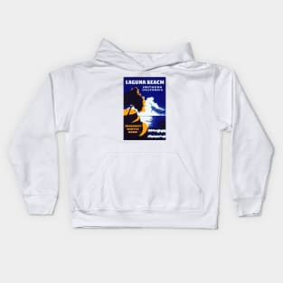 1940 Laguna Beach California Kids Hoodie